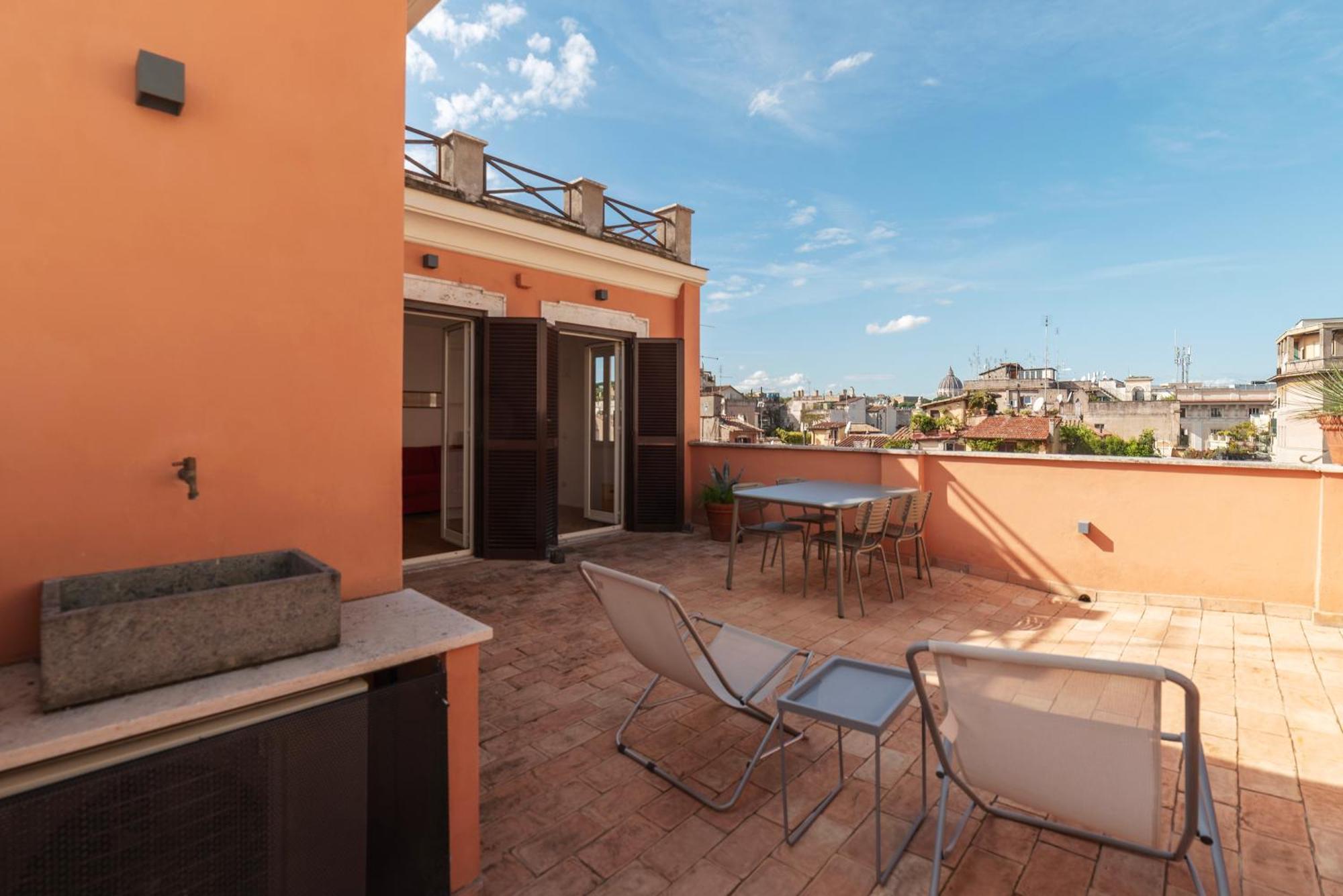 Apartment With Terrace In Via Del Pellegrino - Fromhometorome Exterior photo